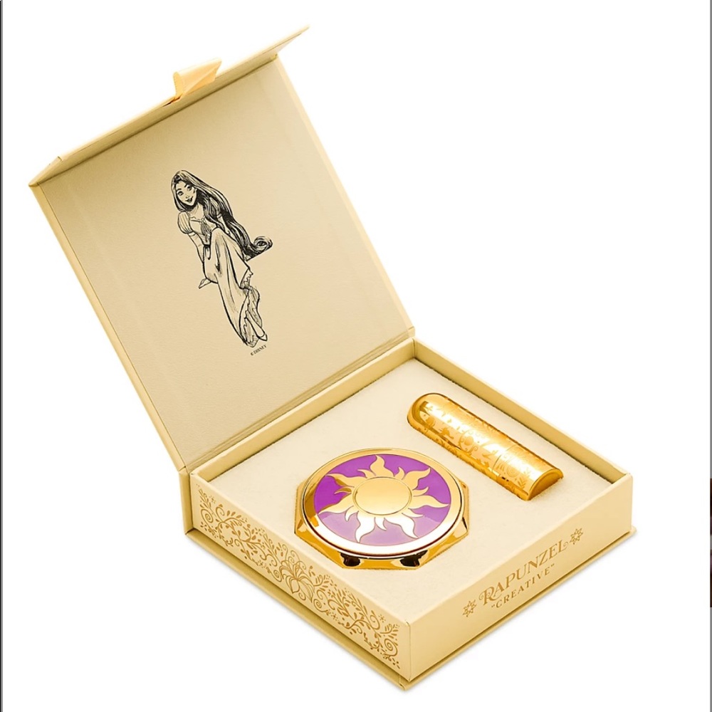 💔 DAMAGED 💔 Disney Rapunzel Signature Compact & Lipstick